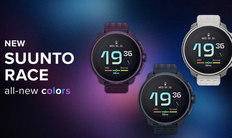 H οικογένεια του Suunto Race μεγαλώνει: Η Suunto παρουσιάζει τα Suunto Race Amethyst, Suunto Race Midnight και Suunto Race Birch.