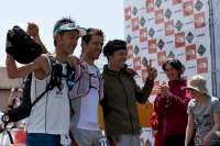 H τριάδα των νικητών του UTMF