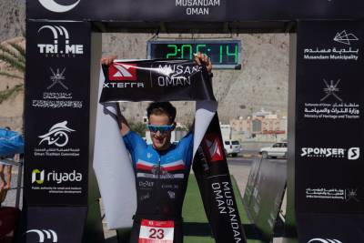 Maxim Channe &amp; Marta Menditto winners of the full-distance XTERRA OMAN MUSANDAM 2023!